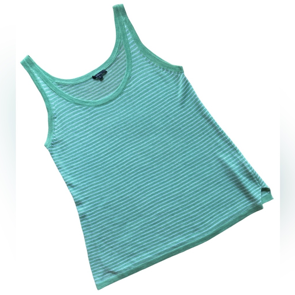 Green Striped Tank Top